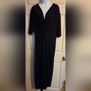 Elegant Any Wear By Catherines Black Maxi Dress 2X NWT